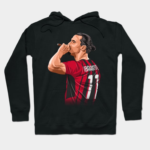 Zlatan Ibrahimović AC Milan Hoodie by Ades_194